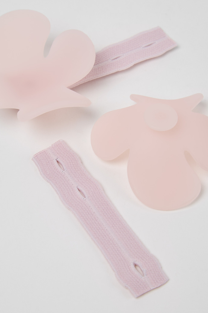 Flower Add-Ons (2-pack) Accessoires à fleurs en plastique rose translucide