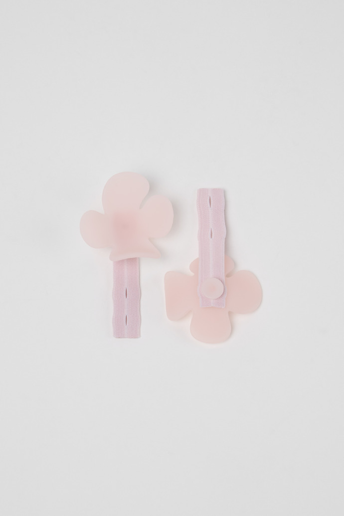 Flower Add-Ons (2-pack) Accessoires à fleurs en plastique rose translucide
