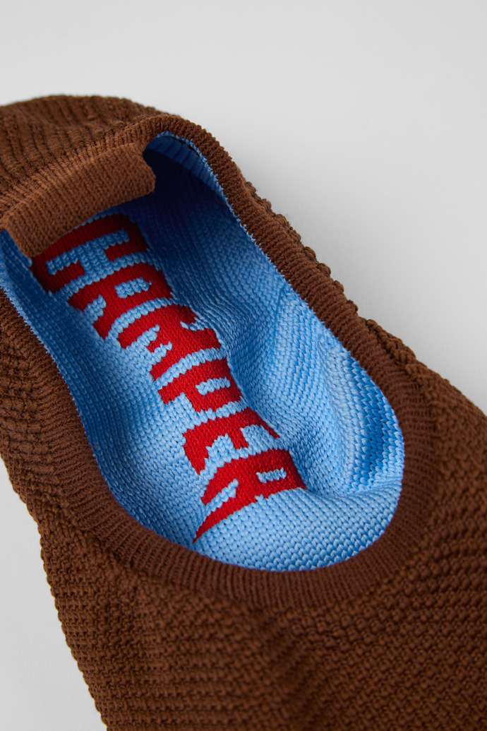 Close-up view of Right Niko Uppers Brown and blue uppers (x2) for your right and left shoes.