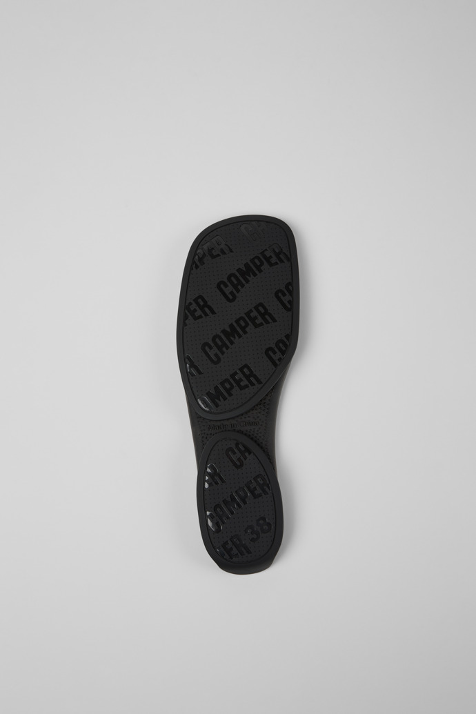 Overhead view of Right Niko Outsole Black outsoles (x2) for your right and left shoes.