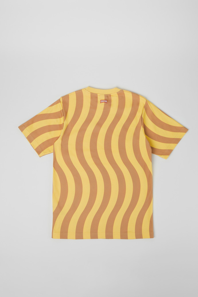 T-Shirt Beżowo-żółta koszulka z bawełny organicznej