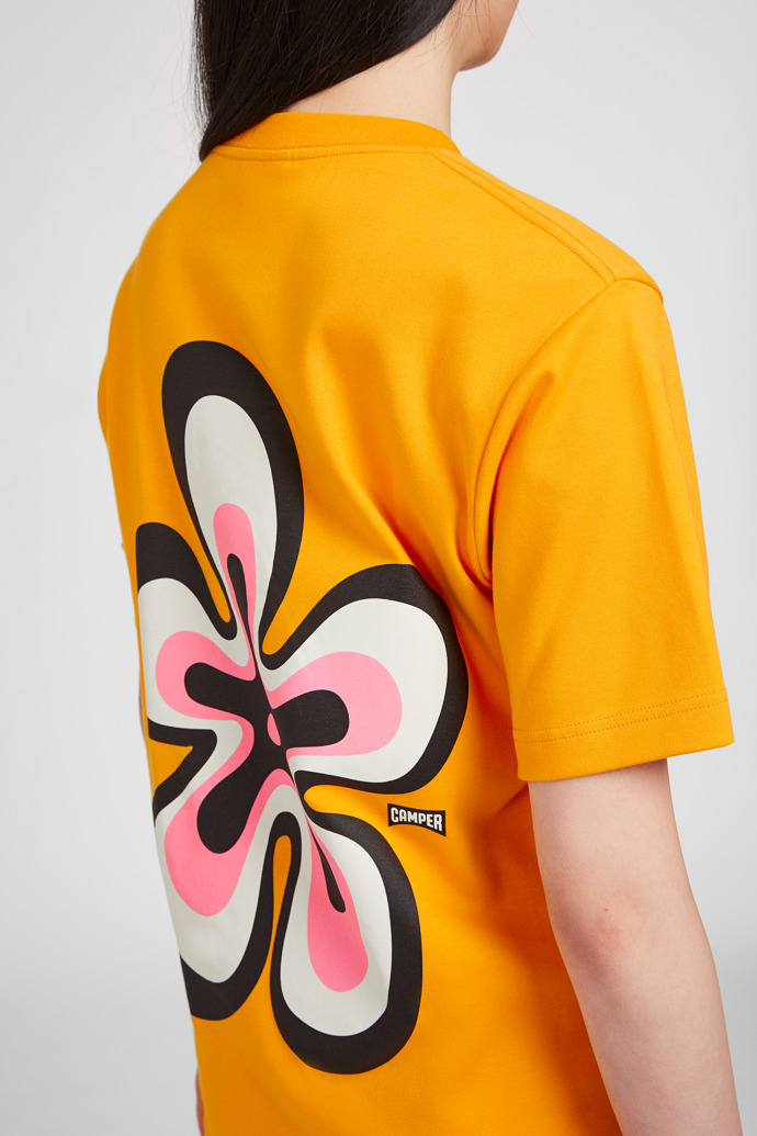 T-Shirt Samarreta de cotó orgànic de color taronja