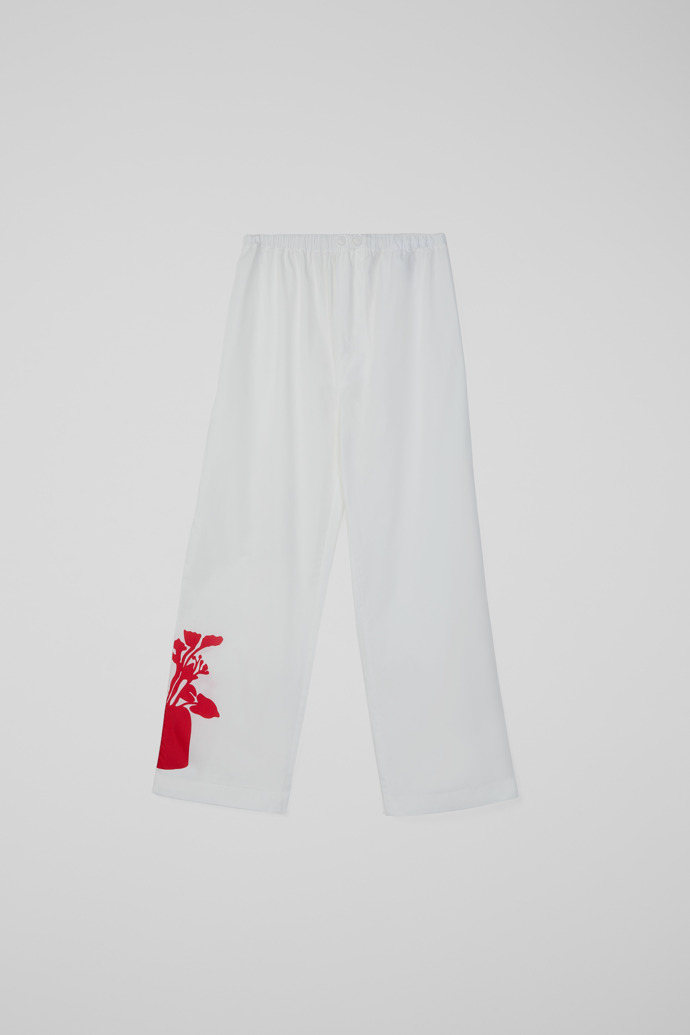 Casa Camper x La Manso Pyjama unisexe en coton blanc et rouge