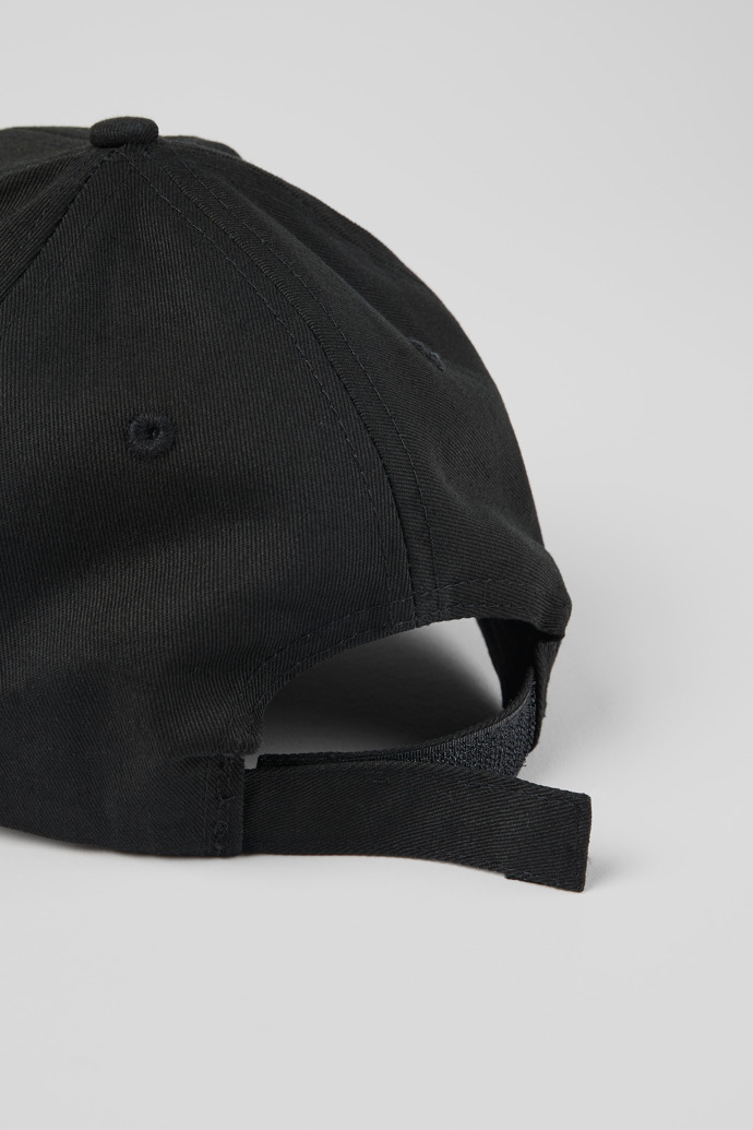 Back view of Vintage "IBIZA" cap Black cotton baseball cap