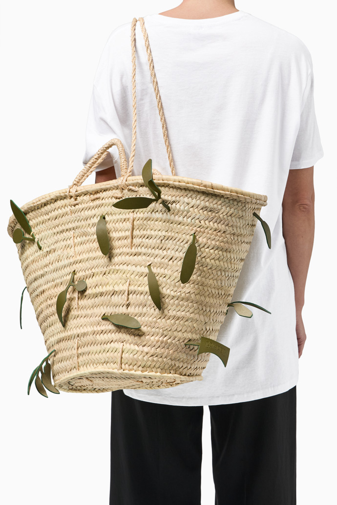Overhead view of Can Vidal Senalla (Camper Edition) Traditional Mallorcan basket customized by Camper