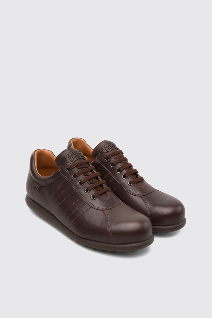 Image of Front view of Pelotas Dark brown shoe for men