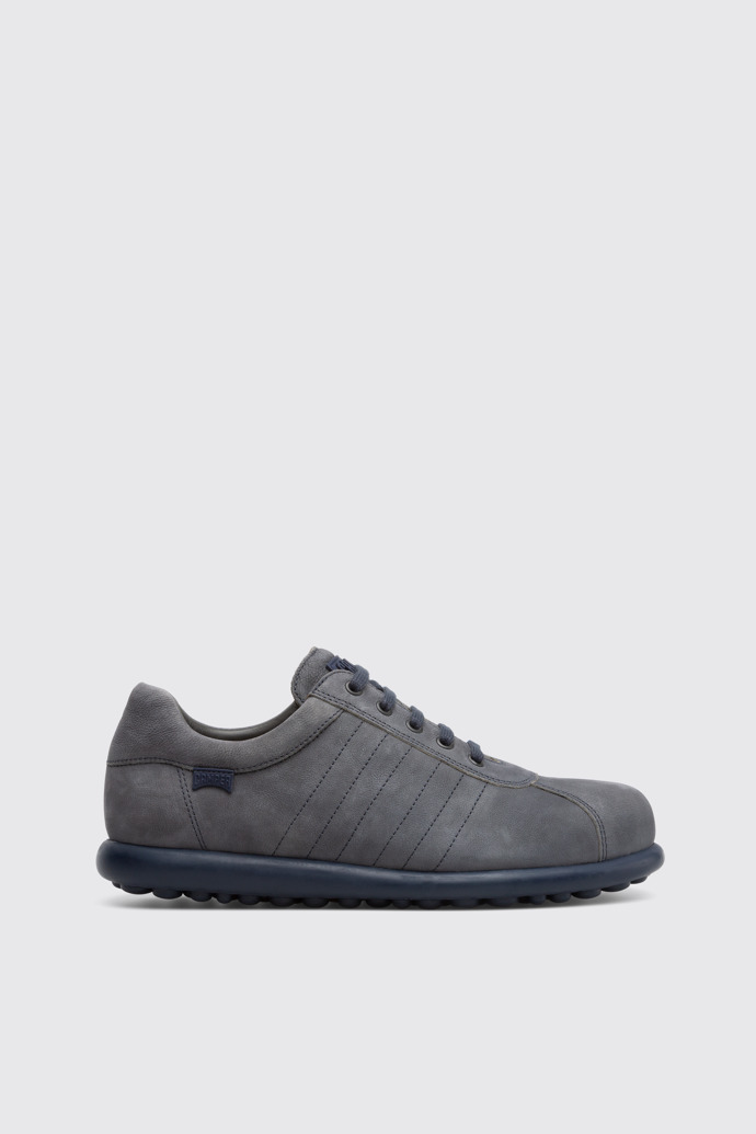 Side view of Pelotas Gray blue shoe for men
