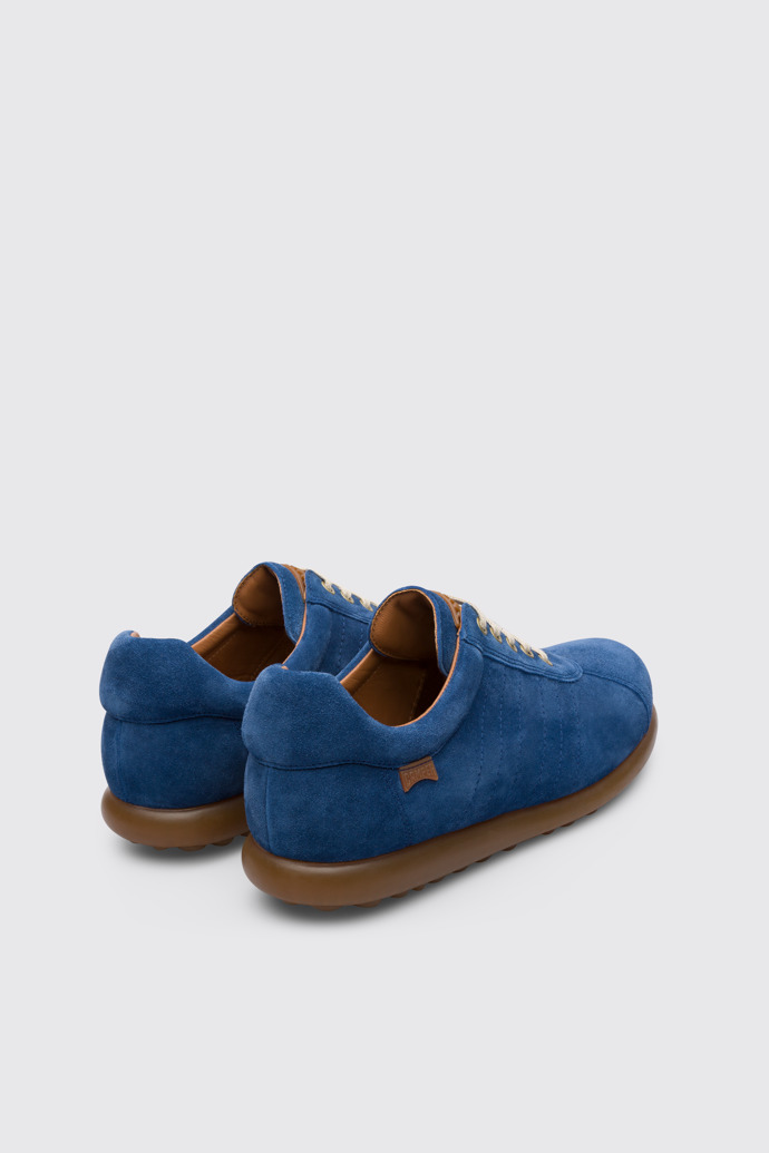 Back view of Pelotas Iconic blue shoe for men