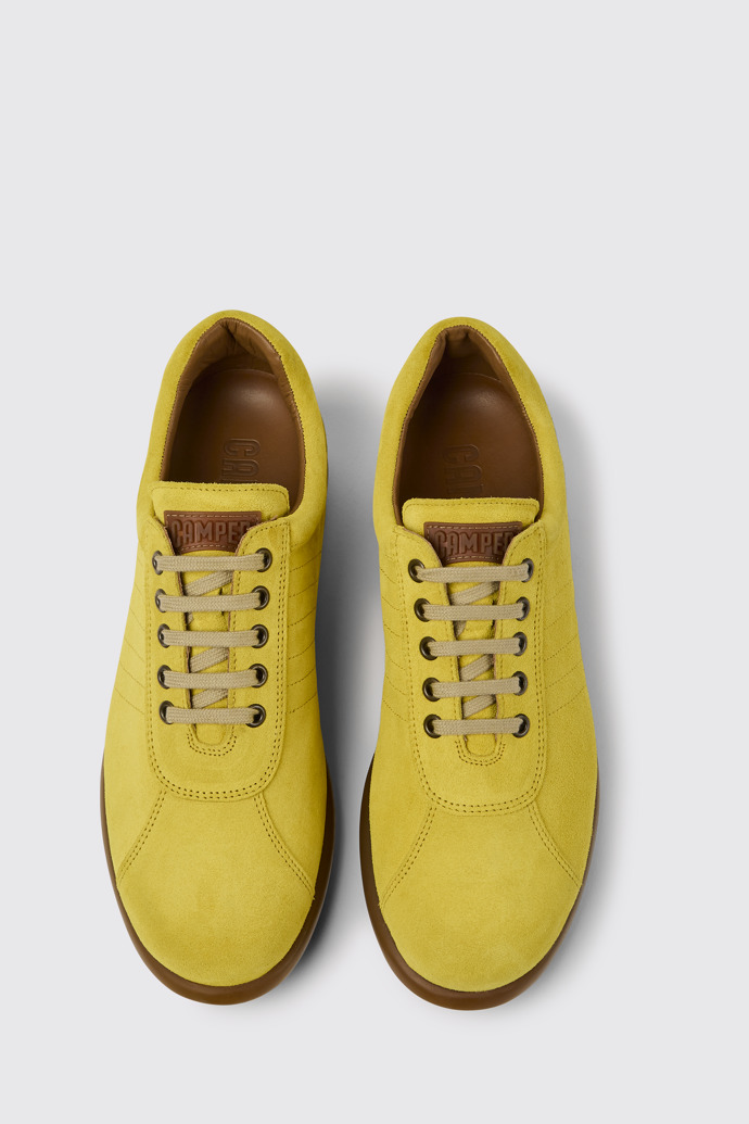 Pelotas Gelber Herrensneaker aus Nubukleder