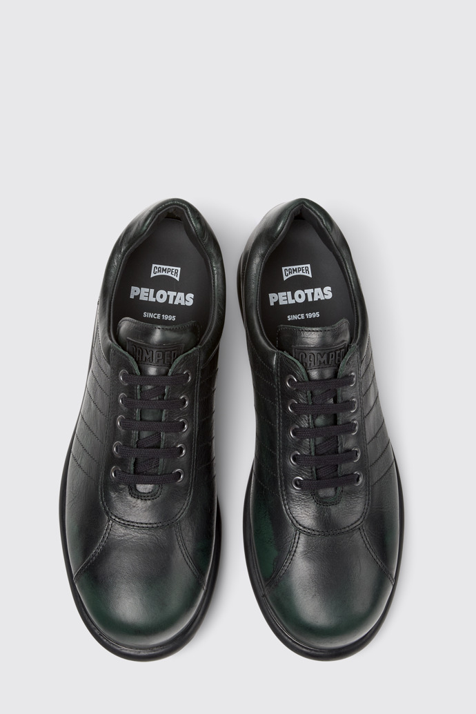 Overhead view of Pelotas Multicolor Leather Shoes for Men.