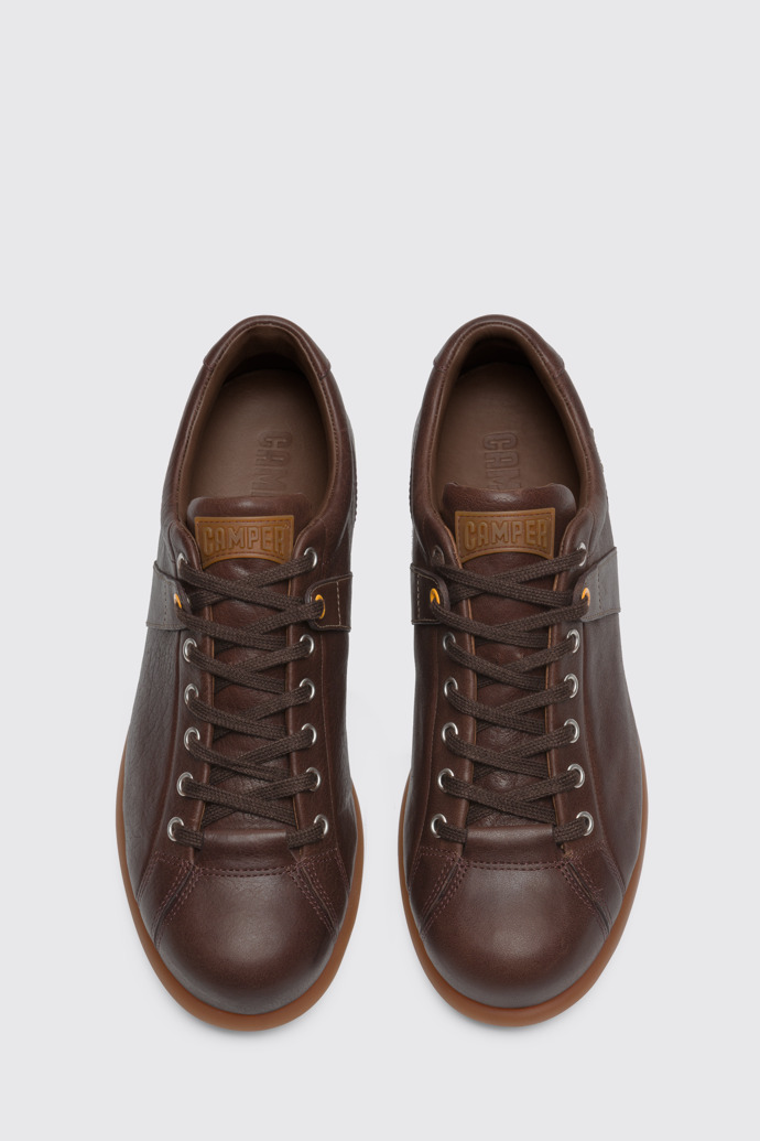 Overhead view of Pelotas Brown shoe for men