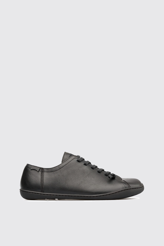 Side view of Peu Black Casual Shoes for Men