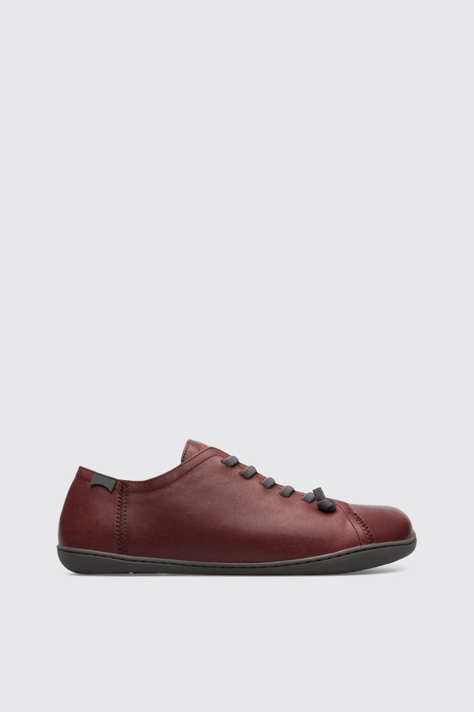 Side view of Peu Burgundy casual shoe for men
