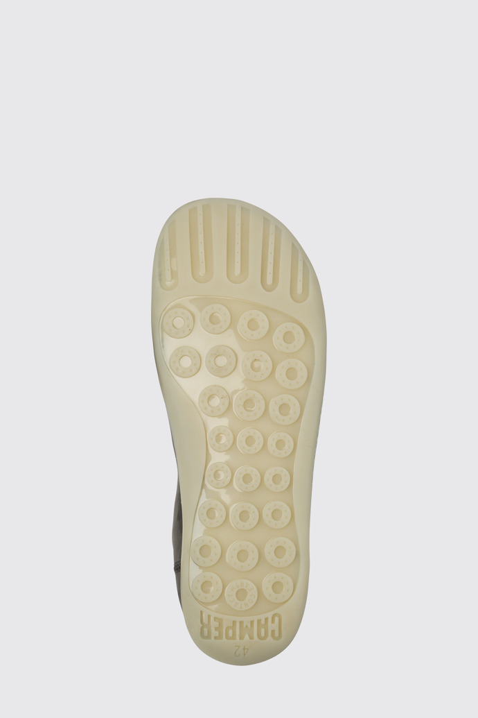 The sole of Peu Grey nubuck shoes for men