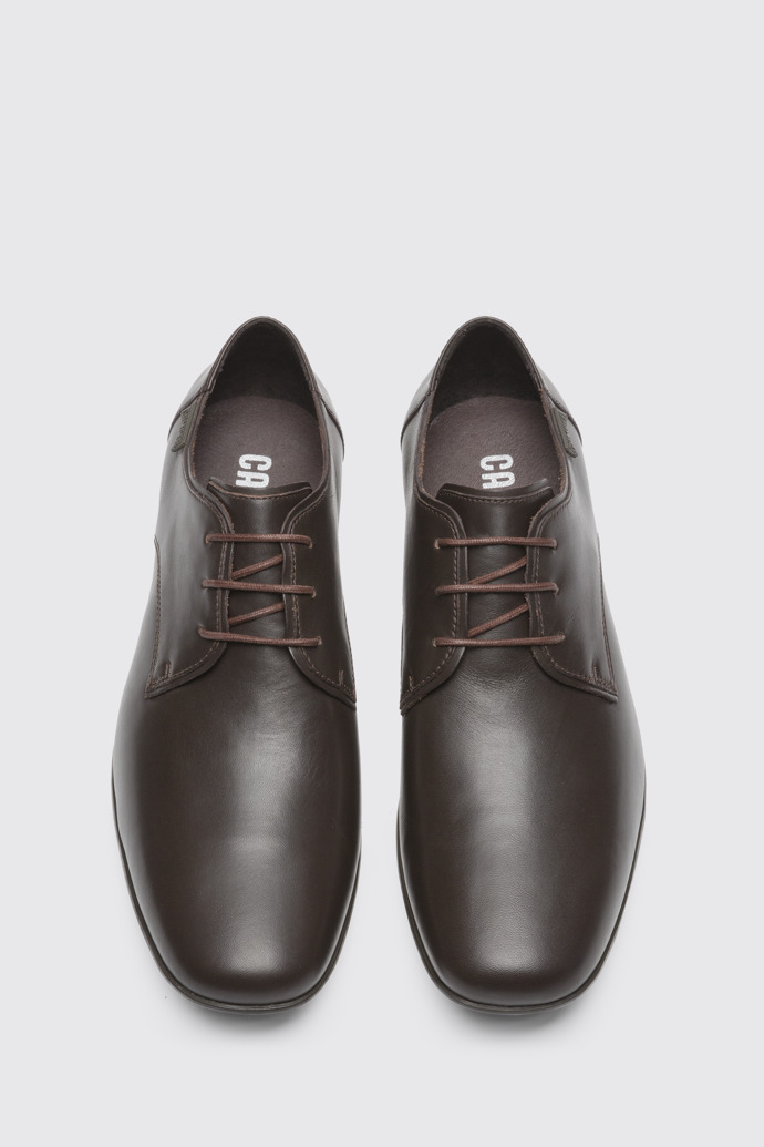 Overhead view of Mauro Brown Formal Shoes for Men