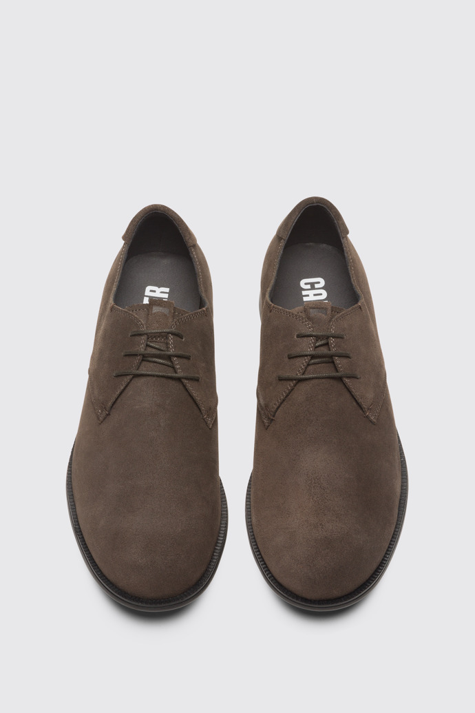 Overhead view of Mil Grey Formal Shoes for Men