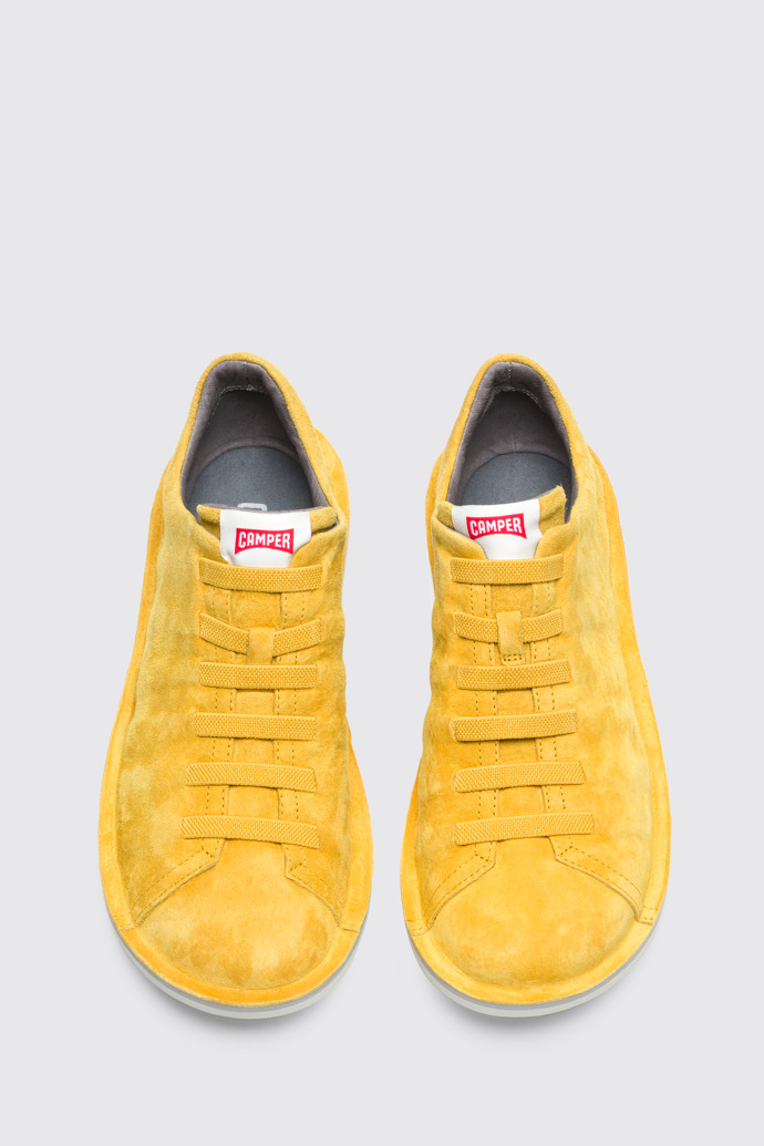 Overhead view of Beetle Yellow Casual Shoes for Men