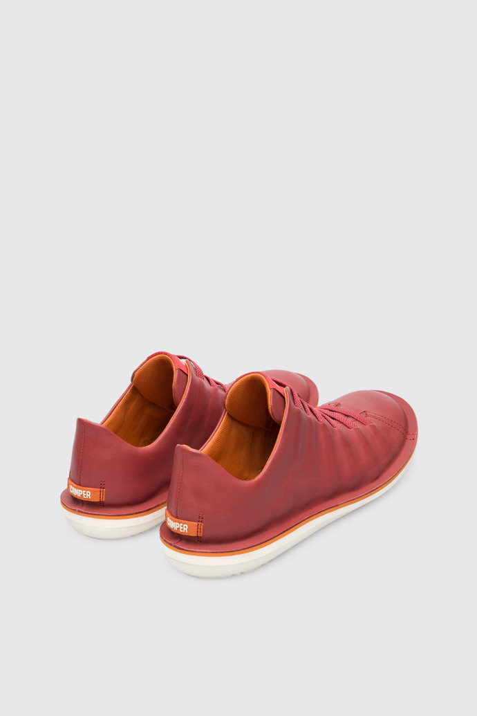 Back view of Beetle Red lightweight shoe for men