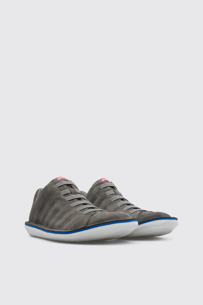 Front view of Beetle Dark grey shoe for men