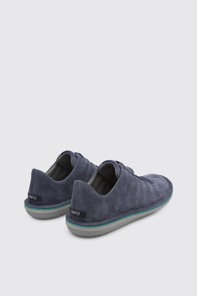 Back view of Beetle Blue shoe for men