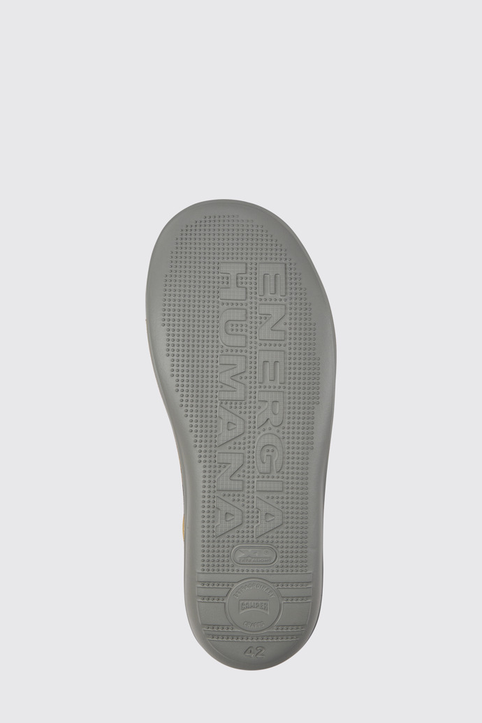 The sole of Beetle Brown nubuck sneakers for men