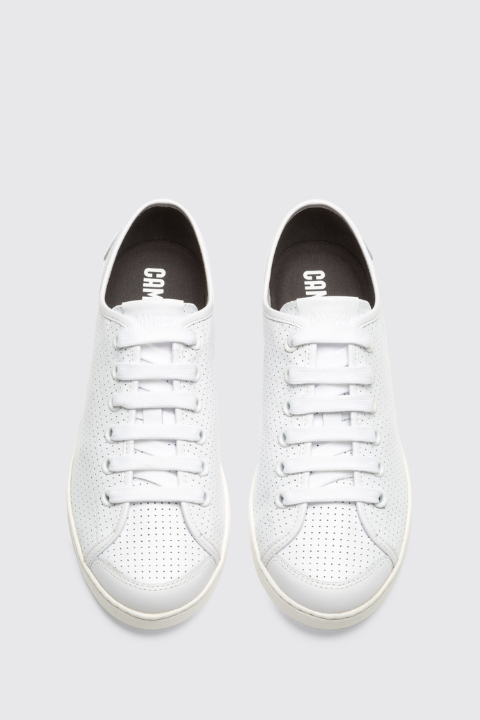 Overhead view of Uno White Sneakers for Men