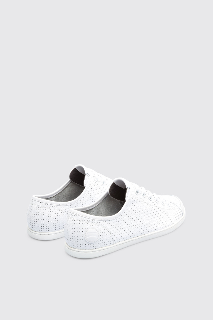 Back view of Uno White Sneakers for Men