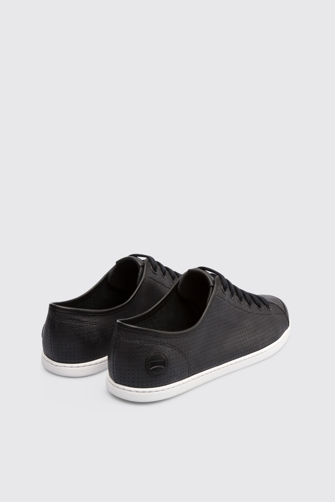 Back view of Uno Black Sneakers for Men