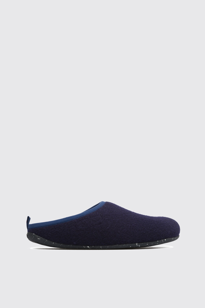 Side view of Wabi Blue Slippers for Men