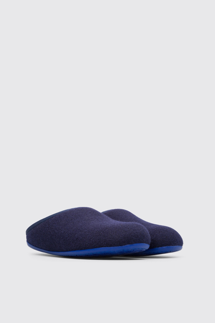 Front view of Wabi Blue Slippers for Men