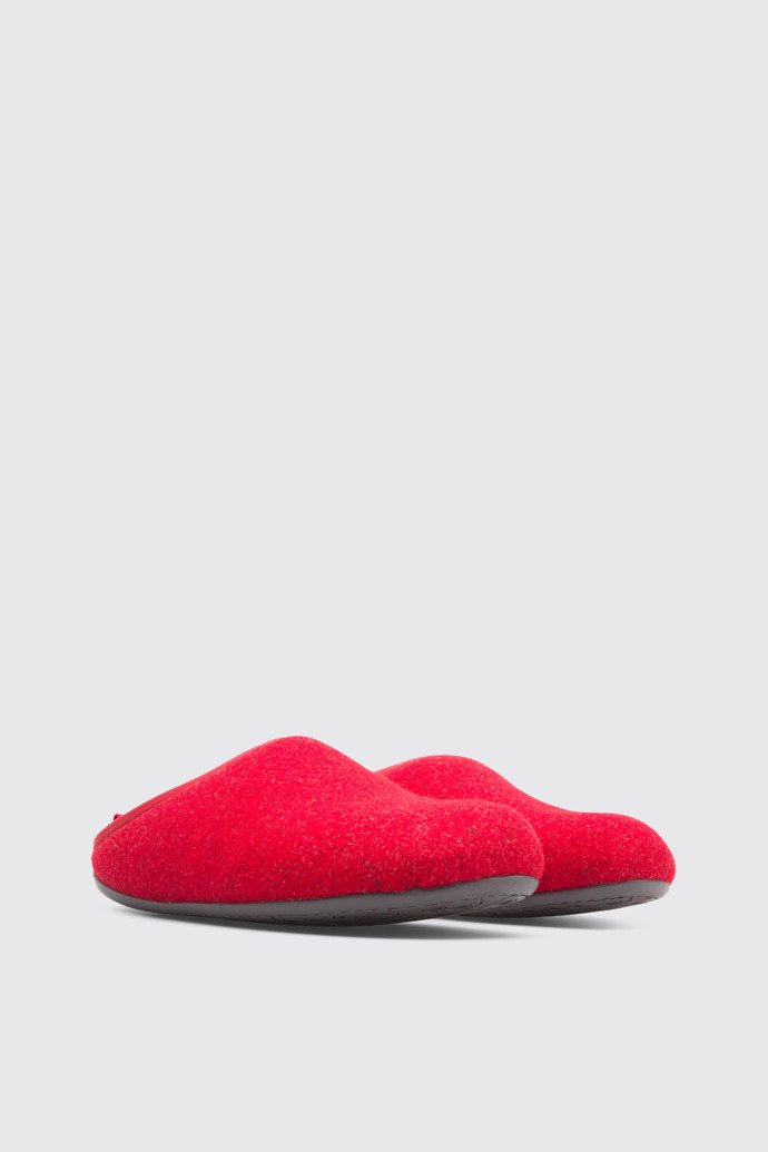 Front view of Wabi Red Slippers for Men
