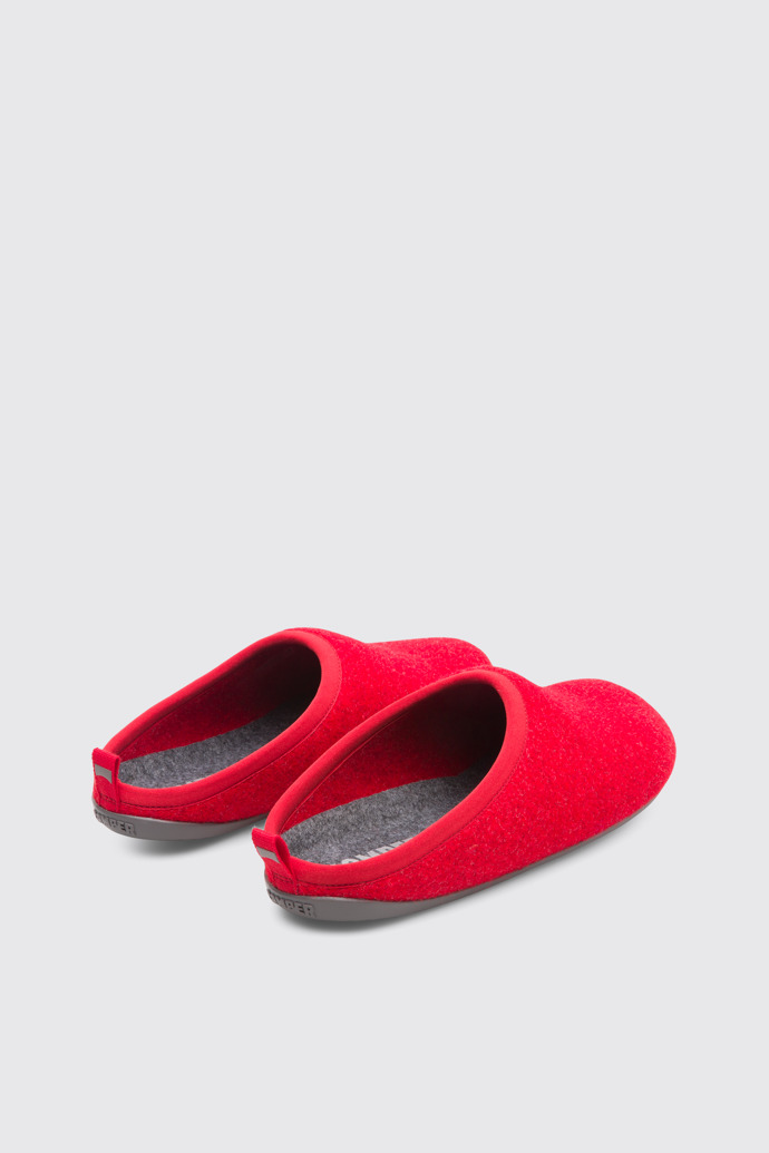 Back view of Wabi Red Slippers for Men