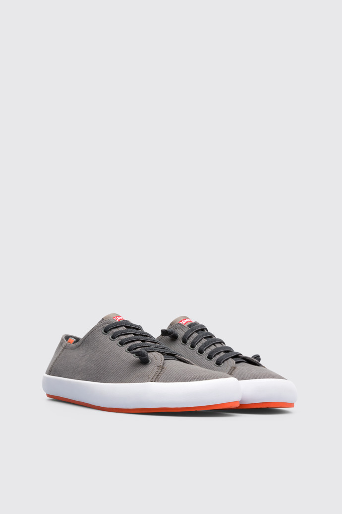 Front view of Peu Rambla Grey Sneakers for Men