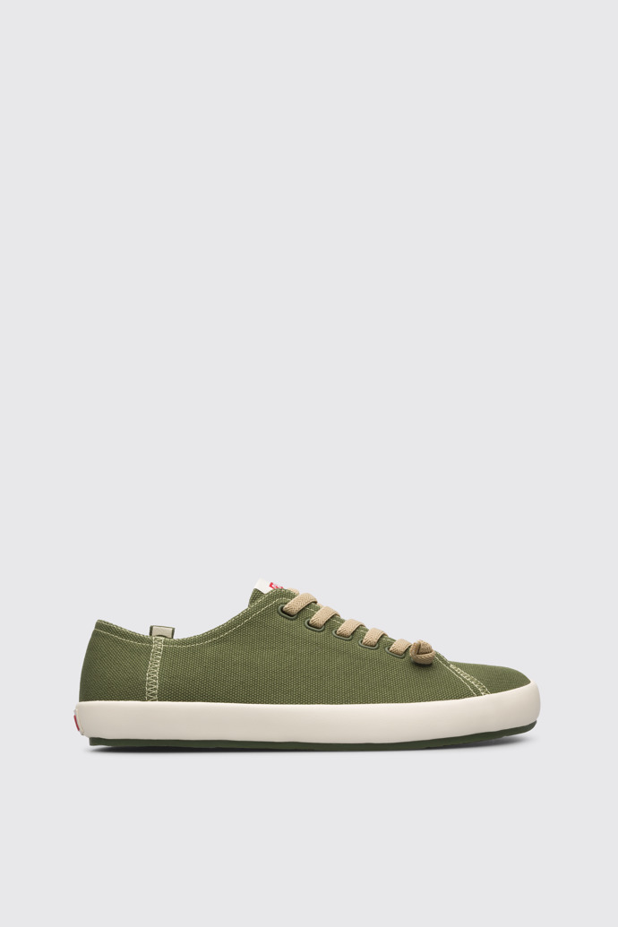 Side view of Peu Rambla Green sneaker for men