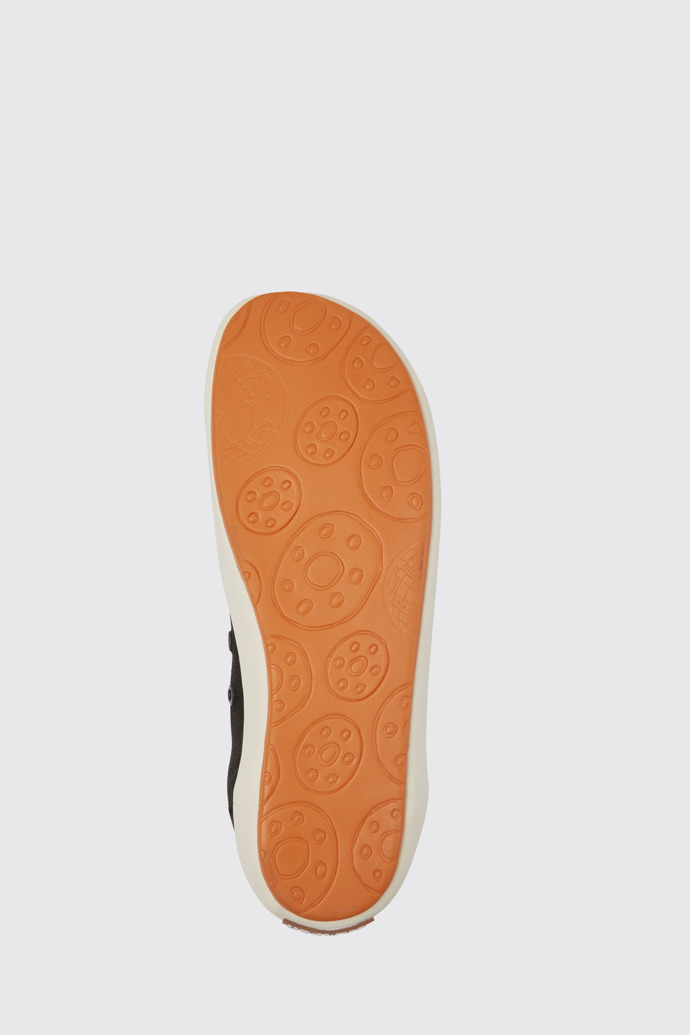 The sole of Peu Rambla Grey recycled cotton sneakers for men