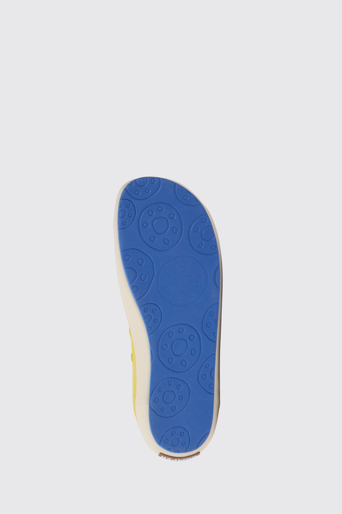The sole of Peu Rambla Yellow recycled cotton sneakers for men