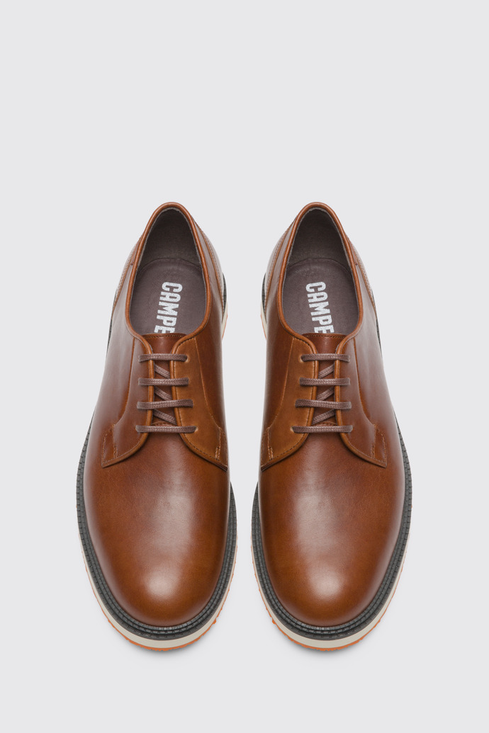 Overhead view of Magnus Brown Formal Shoes for Men
