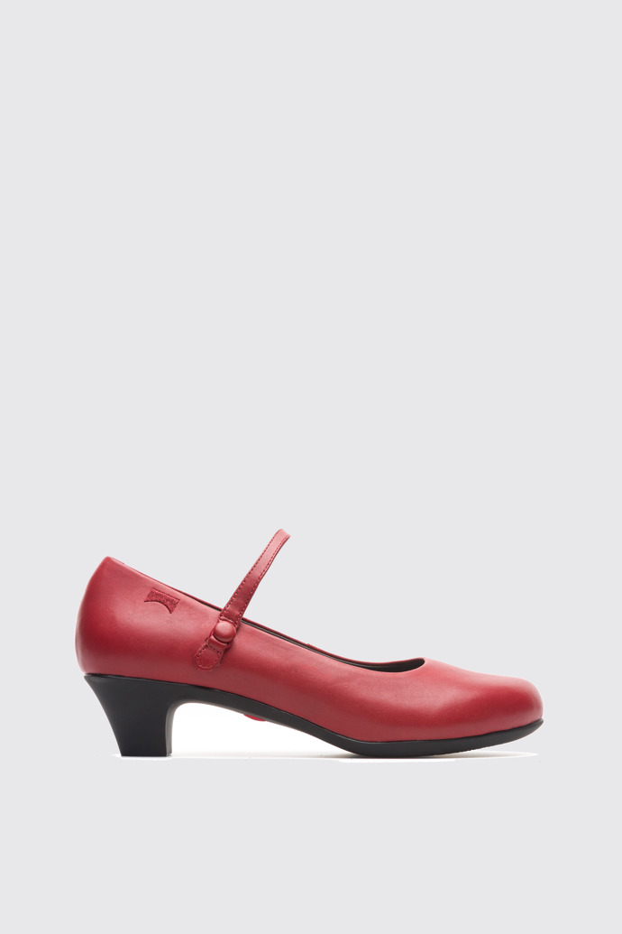 Side view of Helena Red Heels for Women