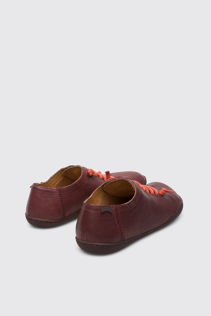 Back view of Peu Burgundy shoe for women