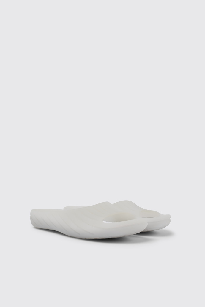 Wabi Witte monomateriaal damesslippers