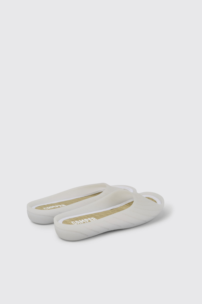 Wabi Witte monomateriaal damesslippers