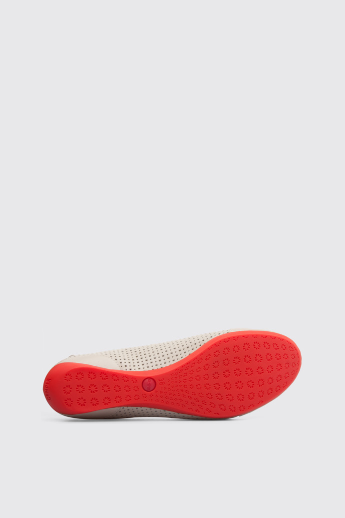 The sole of Micro Open cream women’s shoe