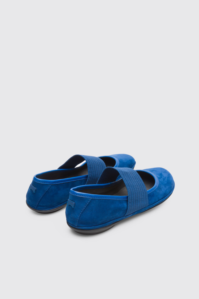 Back view of Right Blue Ballerinas for Women