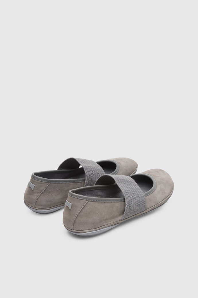 Back view of Right Grey Ballerinas for Women