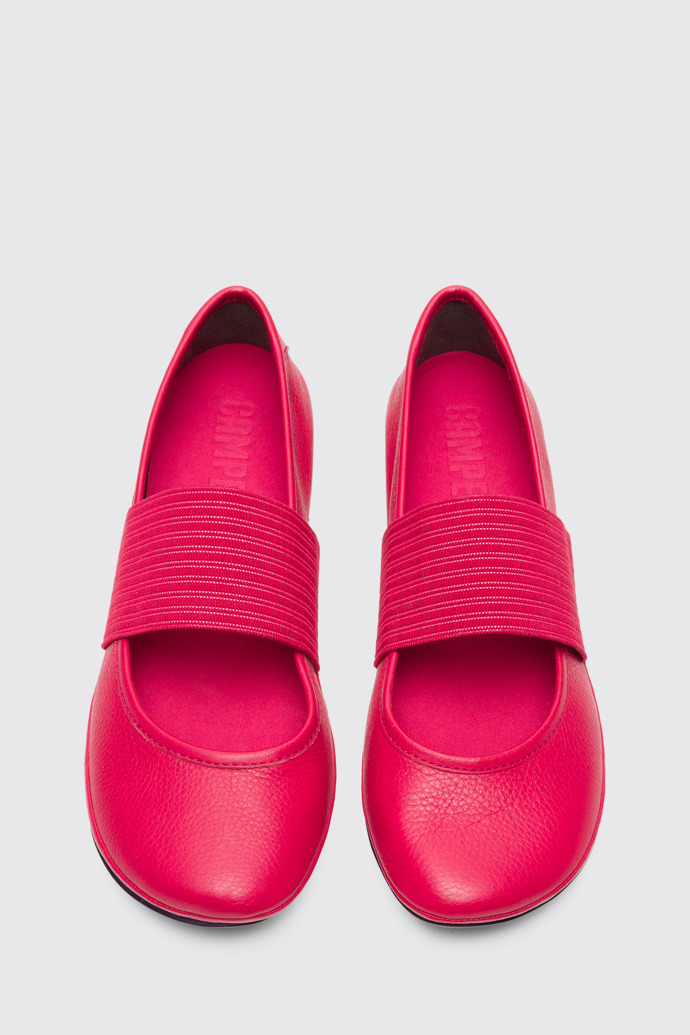 Overhead view of Right Pink Ballerinas for Women