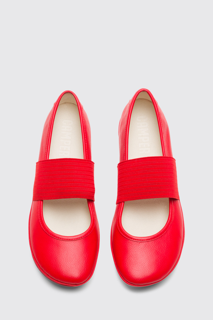 Overhead view of Right Red ballerina for women