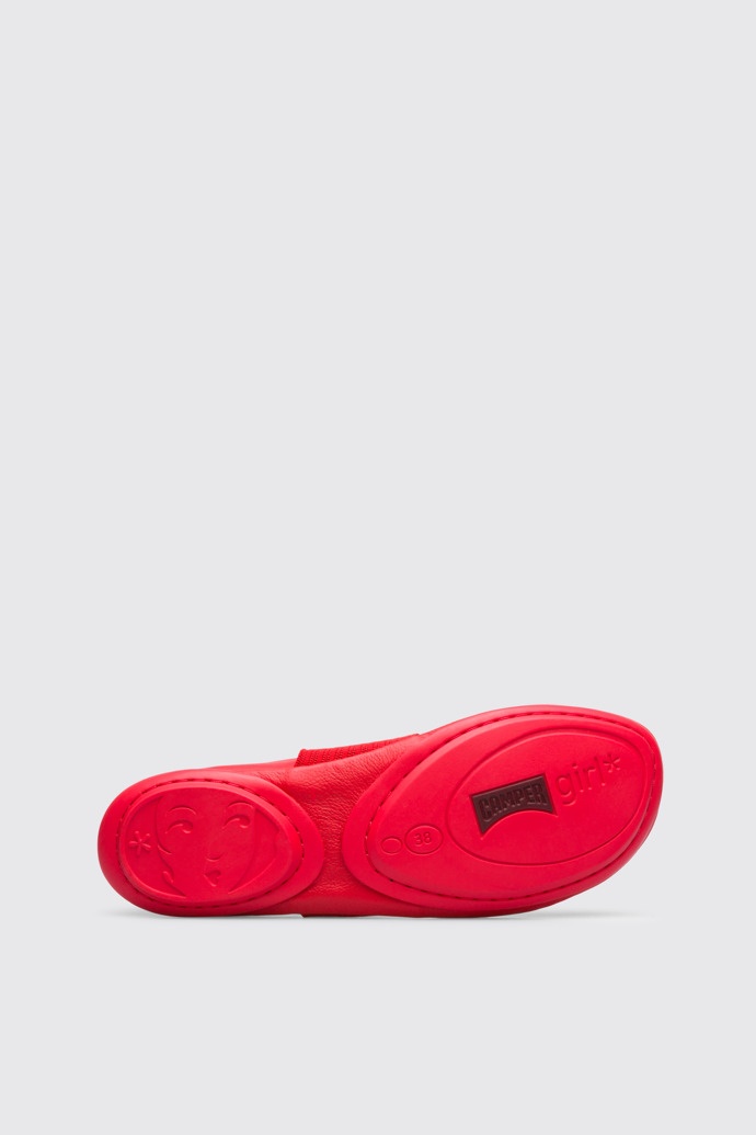The sole of Right Red ballerina for women