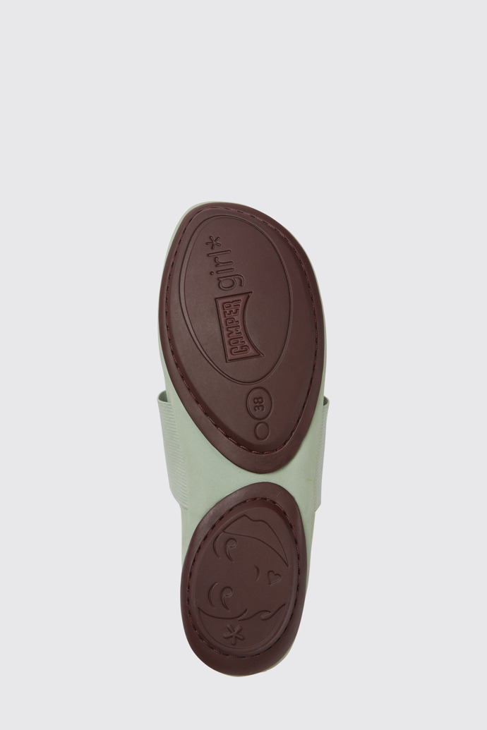 The sole of Right Green nubuck shoes for women