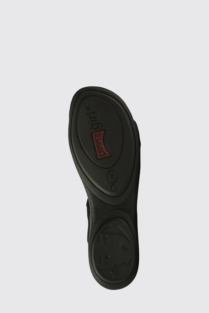 The sole of Right Black Sandals for Women