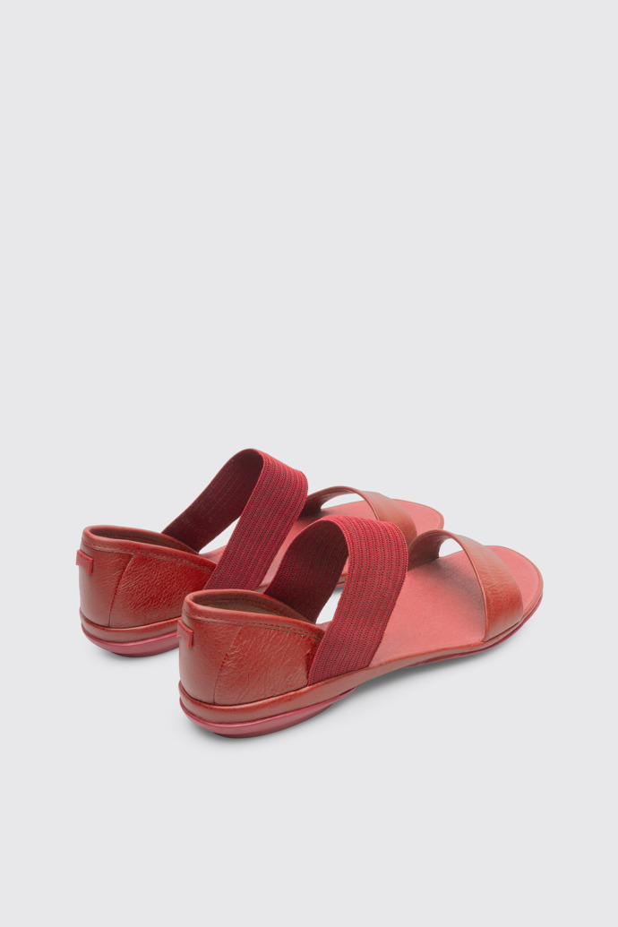 Back view of Right Red Sandals for Women